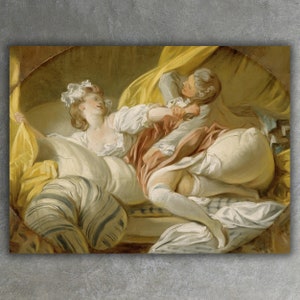 The Beautiful Servant by Jean Honoré Fragonard Canvas Print • Fine Art Print • Classic Painting Reproduction • Rococo Wall Decor