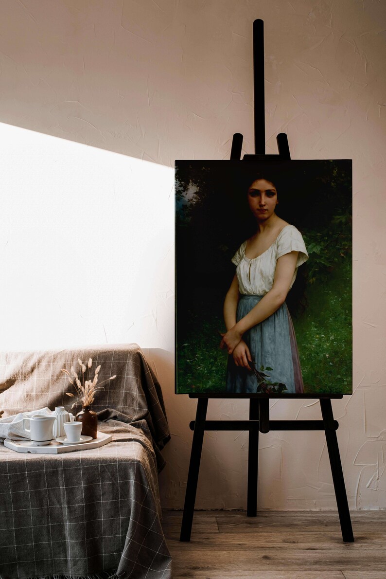 The Rose by Jules Cyrille Cavé Canvas Print 1903 Fine Art Print Classic