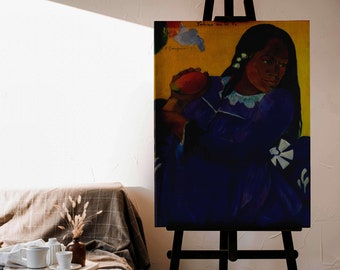 ポール・ゴーギャン作「マンゴーを持つ女性」ジクレー