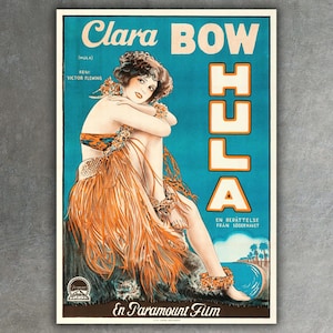 Hula Classic Movie Poster (1927) • Retro Wall Art • Mid Century Modern Print • Vintage Home Decor • Retro Film Poster