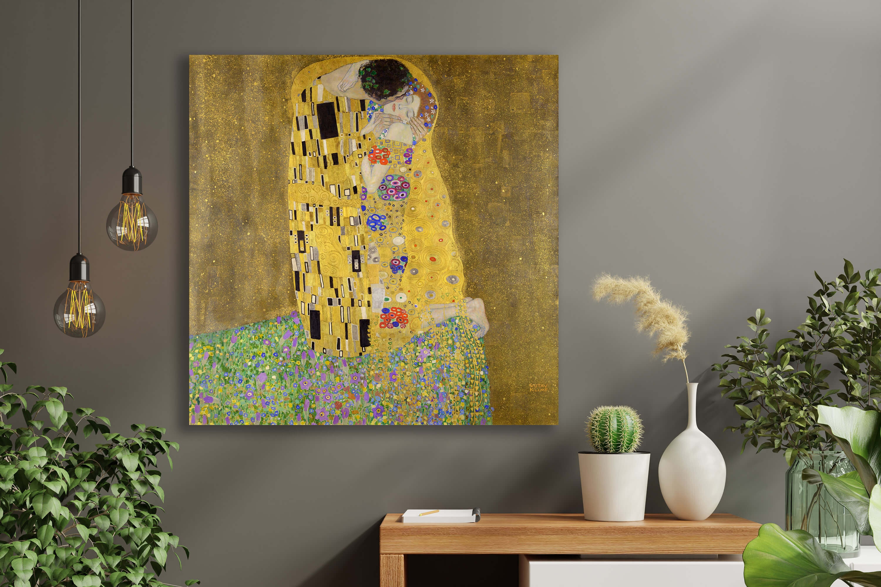 The Kiss by Gustav Klimt Giclée Canvas Print • Fine Art • Classic ...