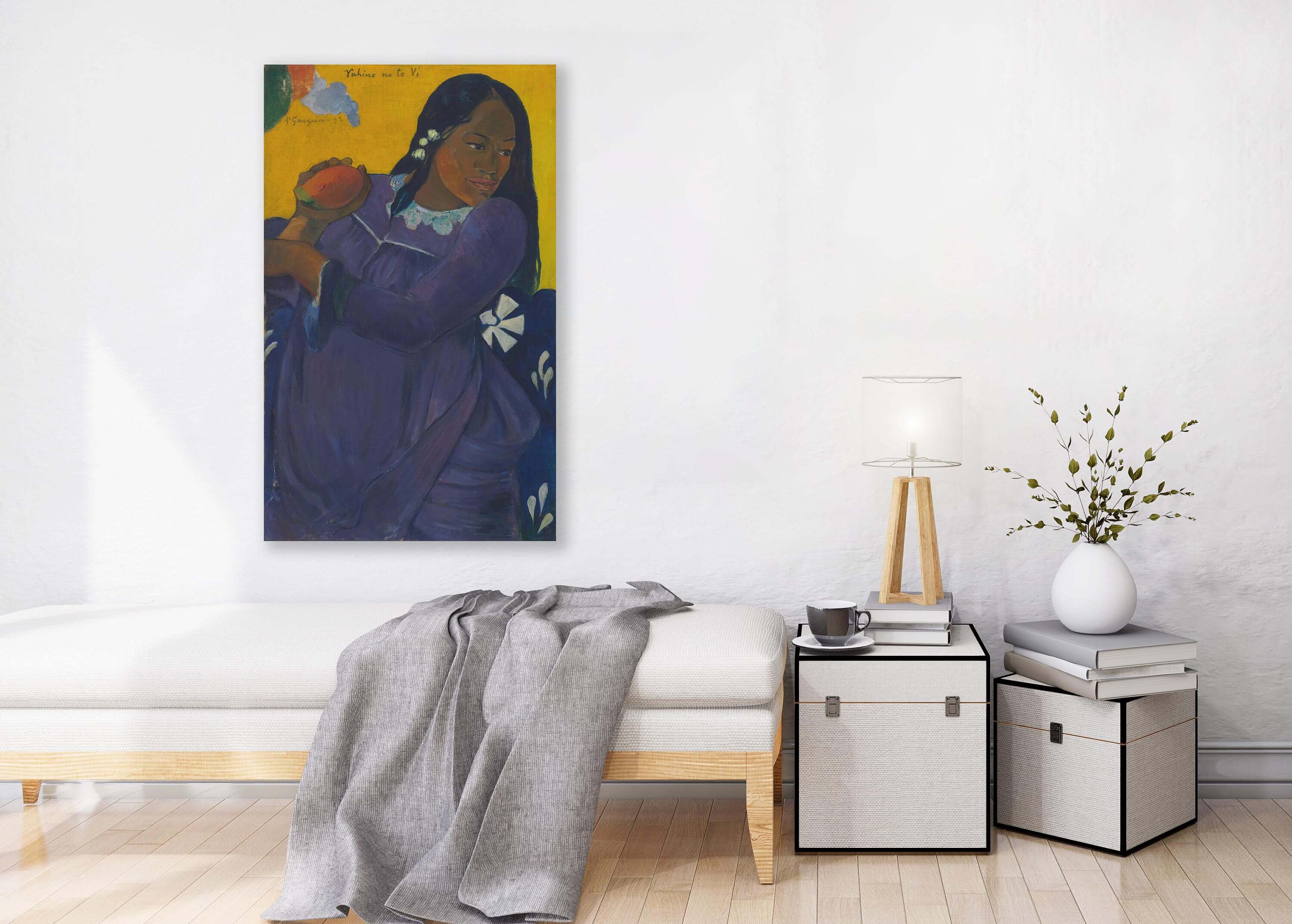 ポール・ゴーギャン作「マンゴーを持つ女性」ジクレー版画（1892年