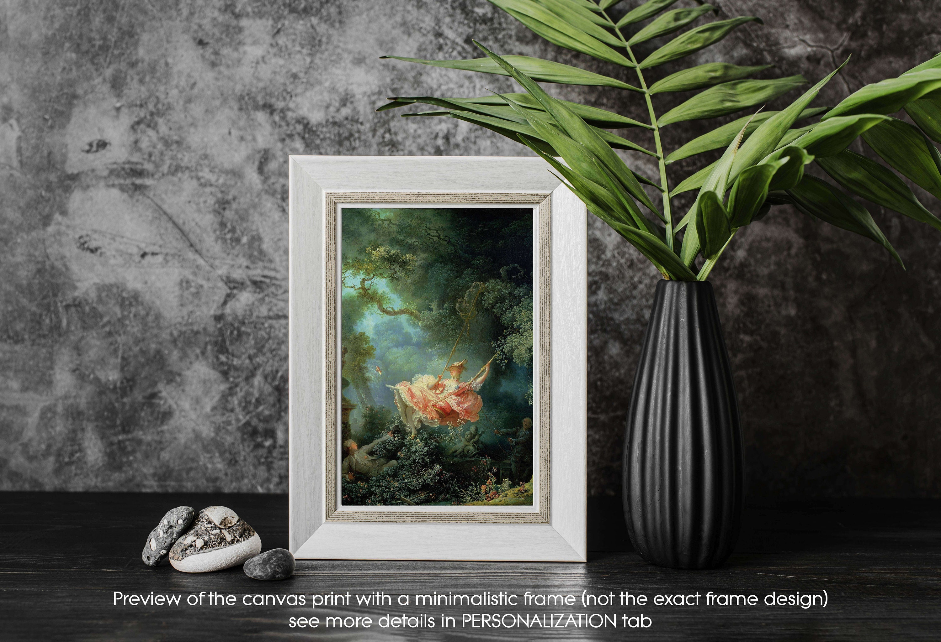 ジャン・オノレ・フラゴナール作「ブランコ」キャンバスプリント（1767