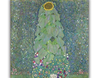 The Sunflower by Gustav Klimt Giclée Canvas Print (1907) • Fine Art • Classic Painting Reproduction • Wall Decor • Gustav Klimt Print