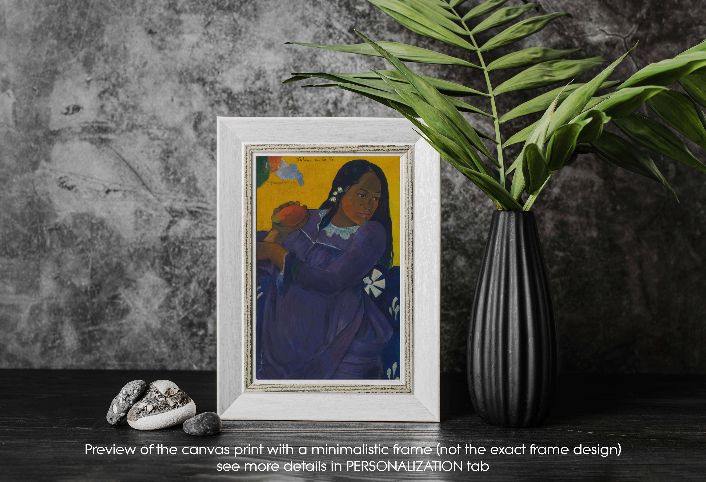 ポール・ゴーギャン作「マンゴーを持つ女性」ジクレー版画（1892年