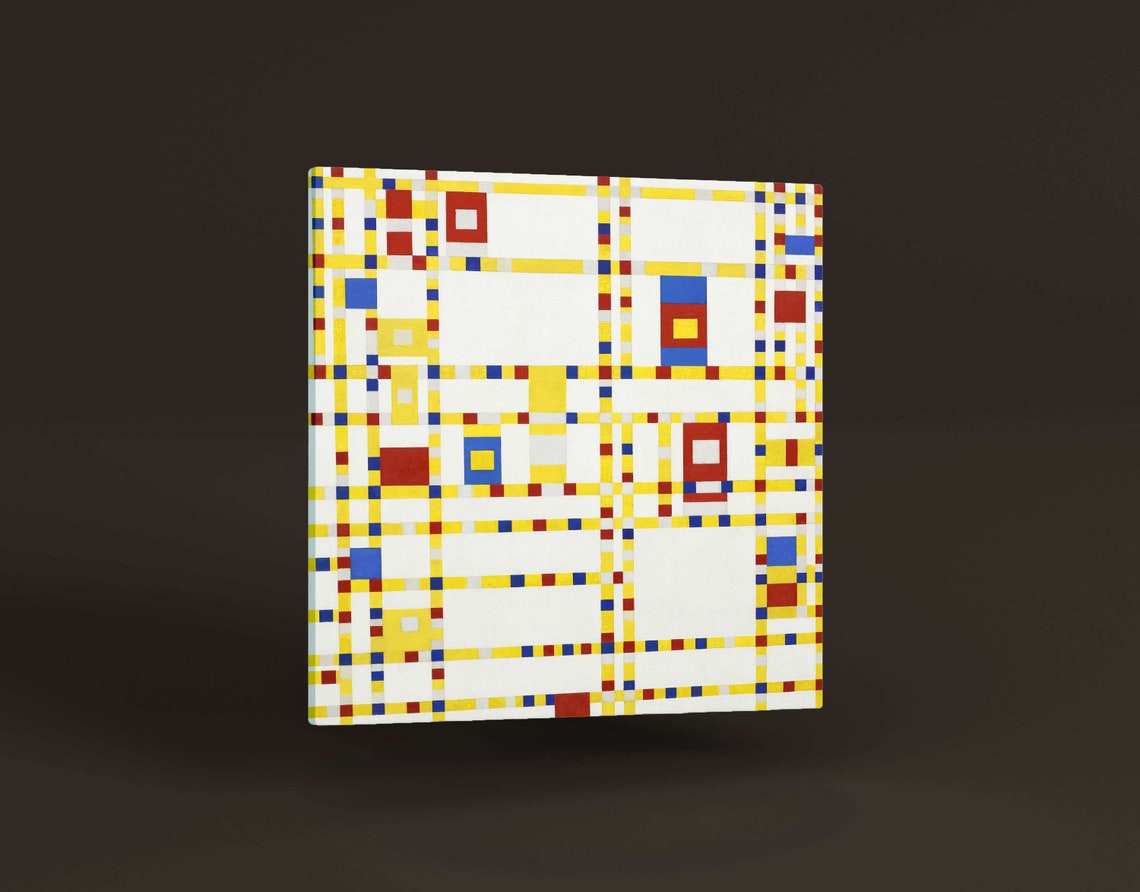 Broadway Boogie Woogie by Piet Mondrian Giclée Canvas Print 1943 Modern ...