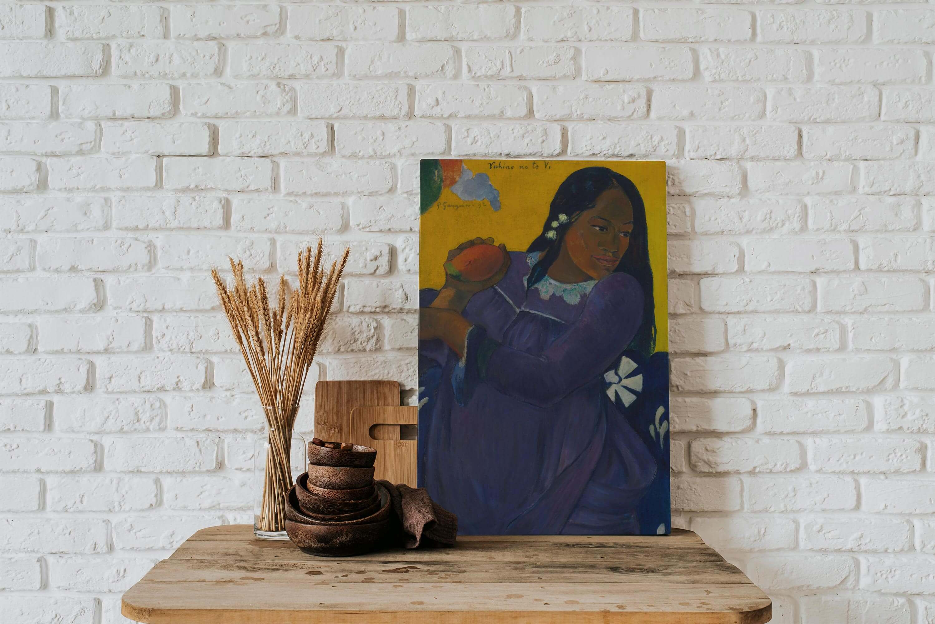 ポール・ゴーギャン作「マンゴーを持つ女性」ジクレー