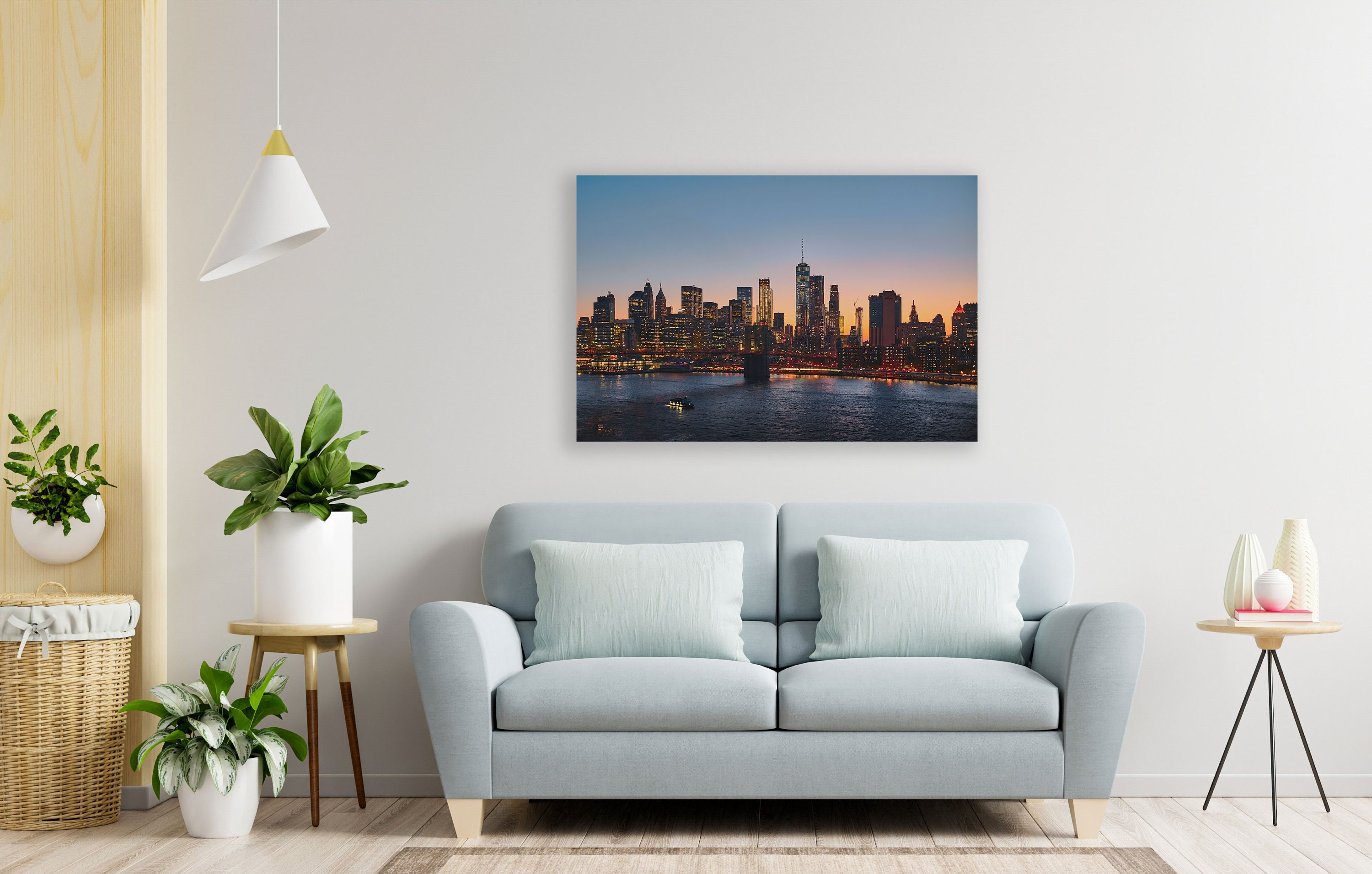 Night City Canvas Print New York City Skyline Poster Urban - Etsy