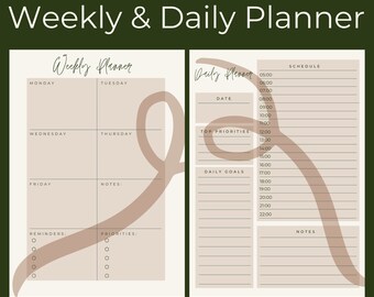 Daily & Weekly Planner Sheets for Virtual Assistants