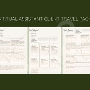 Virtual Assistant Client Travel Pack