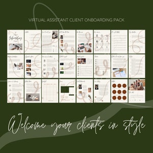 Virtual Assistant Client Onboarding/Welcome Pack