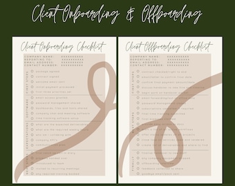Virtual Assistant - Client Onboarding and Offboarding Checklists (flow)