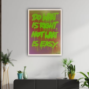 ORIGINAL graffiti street art mural framed