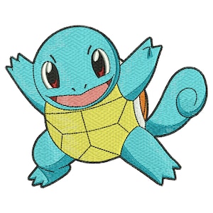 Machine embroidery Pokemon Embroidery design Pokemon - Machine embroidery design Anime characters Pokemon Squirtle Pokeball, embroidery file