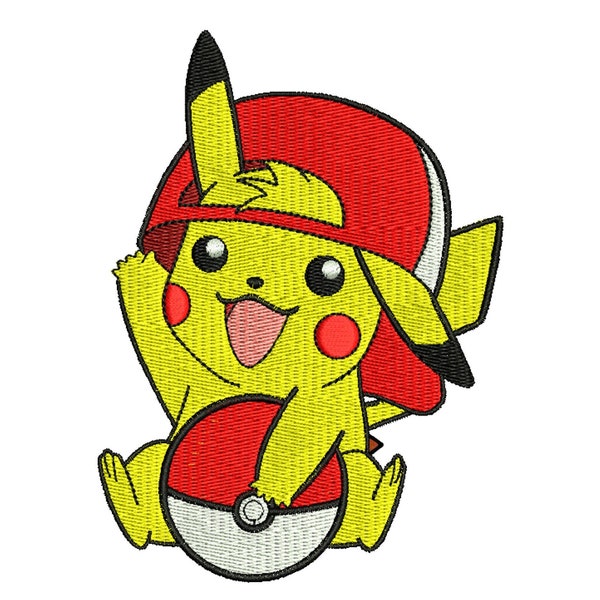 Design Machine embroidery Pokemon, machine embroidery designs Pikachu Pokemon Embroidery design file download