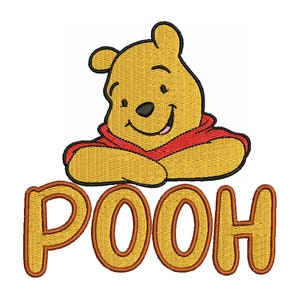 Embroidery design Winnie Pooh, Embroidery pooh - Machine embroidery file bear Pooh