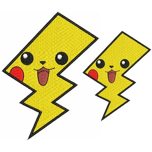 Embroidery Pokemon Pikachu - Machine embroidery design file  Pokemon Pikachu, Download Instant