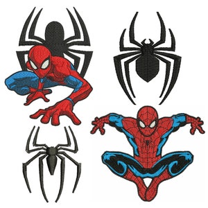 Spiderman Embroidery designs, Super hero Machine embroidery files, Embroidery Designs Spider and Spider Man