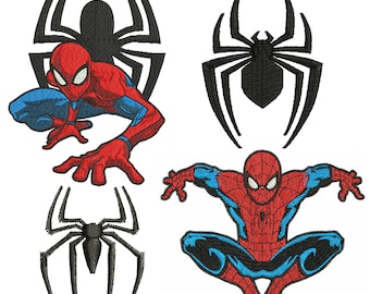 Spiderman Embroidery designs, Superhero Machine embroidery file, Superhero Spider Embroidery Design