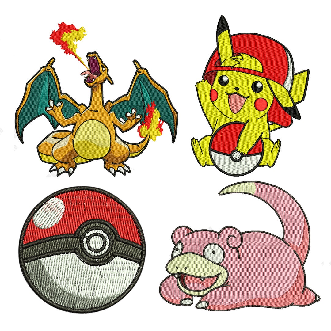 Pokemon Machine Embroidery Designs File, Embroidery Designs, Pikachu ...