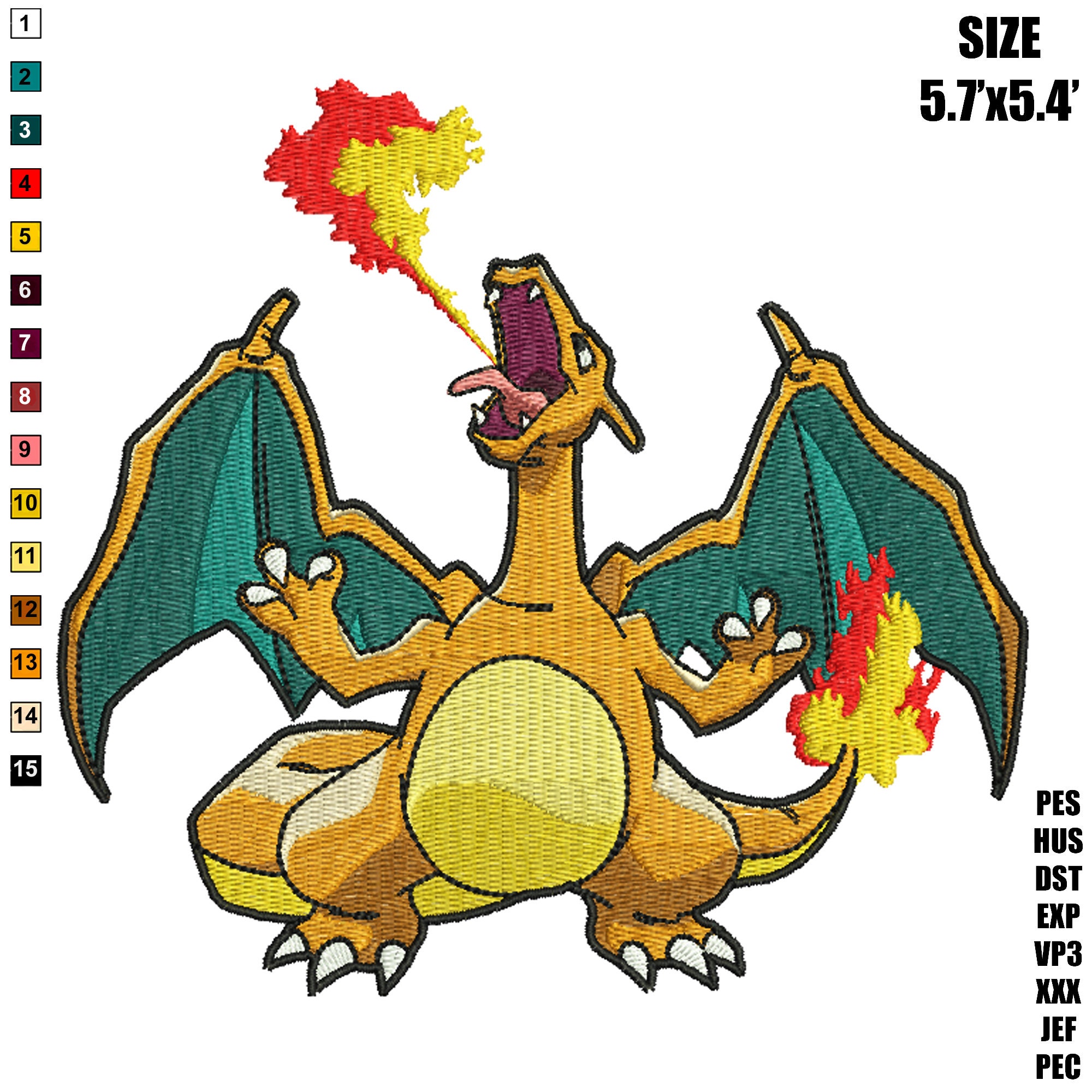 Pokemon Machine Embroidery Designs File, Embroidery Designs, Pikachu ...