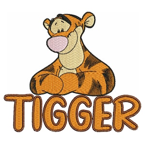 Embroidery design Pooh Machine embroidery winnie pooh Embroidery design file Tiger jef pes dst hus vip vp3 xxx