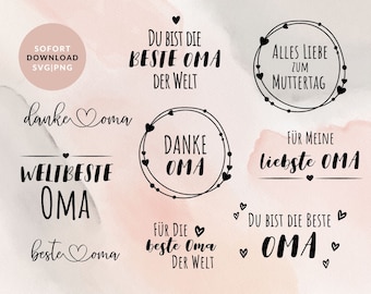 Miglior pacchetto SVG file plotter nonna, nonna file plotter, compleanno file plotter, la migliore nonna del mondo png e svg, Cricut