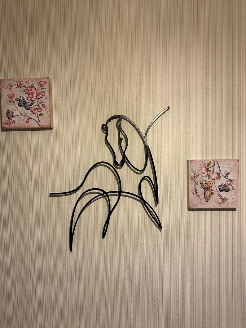 Horse Metal Wall Decor Minimalist Horse Art Modern Home Etsy