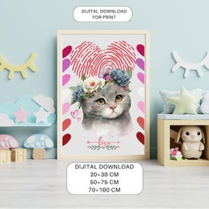 Funny Cat Poster – Printable Cat Wall Art, Cute Cat Quote Print, Digital Download, Cat Lover Gift, Funny Home Decor