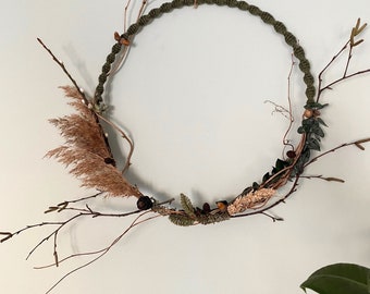 Child of the Forest | Macrame Wreath | Dried Flowers | Boho Decor