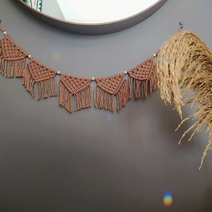 Macrame Garland Macrame Bunting Handmade Boho Decor Gift Ideas Boho Vibes image 2