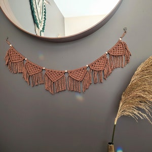 Macrame Garland Macrame Bunting Handmade Boho Decor Gift Ideas Boho Vibes image 1