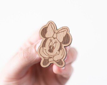 8,9x5,7cm termoadhes Parches rosa Minnie Mouse bucle Disney cómico niños 