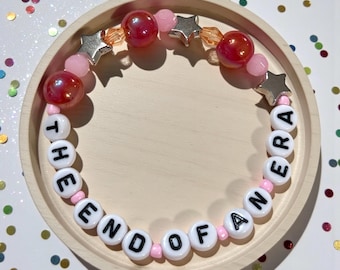 The end of an era music themed friendship bracelet