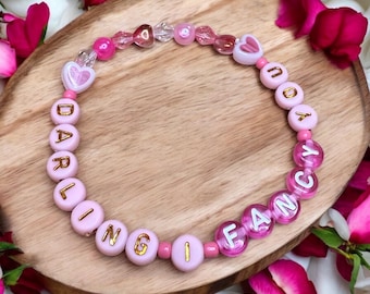 Darling I fancy you song music themed friendship bracelet