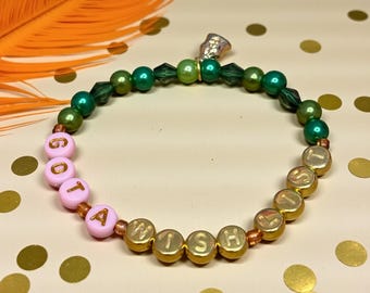 Wish list music song themed friendship charm bracelet