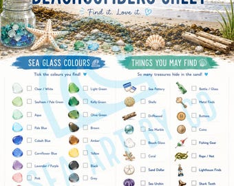 Scheda informativa per bambini "Little Beachcombers" sull'identificazione dei vetri di mare - DOWNLOAD DIGITALE