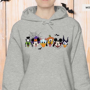 Disney Halloween Party Hoodie, Mickey and friends sweatshirt, Disney Halloween shirt, Mickey, Minnie, Daisy, Donald, Goofy, Pluto halloween