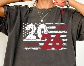 2026 Senior Shirt Comfort Colors®, American Flag Cross T-Shirt, Senior 2026 shirt, Senior Class 2026 shirt, Class of 2026, Graduation Shirt
