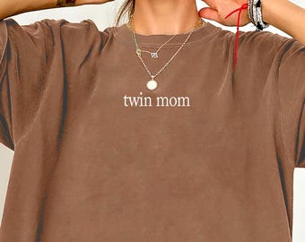 Twin Mom Shirt Comfort Colors : Trendy Mother's Day Tee