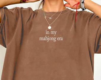 Trendy Game Lover Tee Comfort Colors,In My Mahjong Era, Mahjong Player Gifts, Funny Mahjong Tee, Mahjong Gifts,Mahjong Addict,Mahjong Player