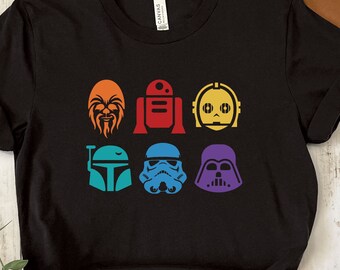 Retro Star Wars Shirt 2026, Disney Star Wars, Gift For Men Women, Kid Shirt, Star wars Tshirt, Disney Family Vacation, Star Wars Character