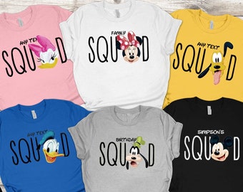 Disney Squad 2024 Shirts, Disney Family Shirts, Disneyland Squad Shirts, Disney Squad Shirt, Mickey Squad Shirt, Disney Squad Family Shirts