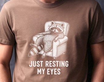 Camiseta divertida para hombre Comfort Colors®, Camiseta "Solo descansando los ojos", Camiseta divertida para papá, Camiseta divertida para esposo y papá, Regalo para papá, Camiseta humorística, Día del Padre