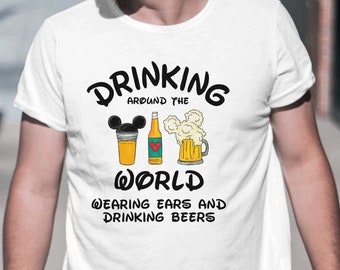 2026 Drinking Around The World Shirt, Wearing Eras And Drinking Beers, Epcot Shirt, Disney Drinking Tee, Disney Beer Tee, Disneland drinking
