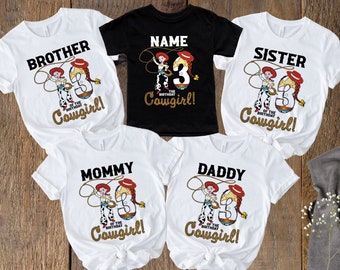 Jessie Birthday Shirt for Family, Cowgirl Birthday Shirts, Girl's Toy Story Birthday, Farm Birthday Shirt, Western Party, Cowboy Rodeo Bday