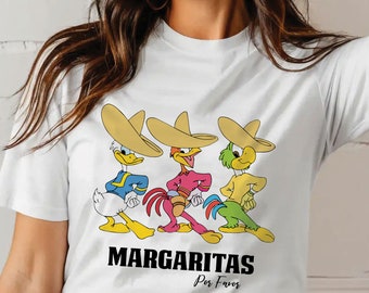 Retro Disney Margarita shirt, Disney Epcot shirt, Margaritas Epcot shirt, The Three Caballeros shirt, Margaritas Por Favor