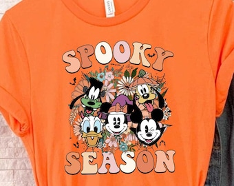 2026 Mickey Mouse Halloween Shirt, Spooky Season Tee, Mickey Spooky Season shirt, Mickey and friends Halloween shirt, Mickey not so scary