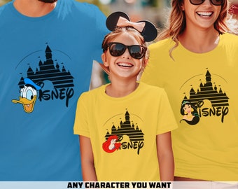 Disney Castle Shirts For Family, Matching Disney Family Vacation 2026, Matching Disney Trip, Disney Family Shirt,Mickey Minnie Magic Kingdom