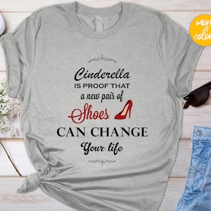 Cinderella Shoe Shirt - Etsy